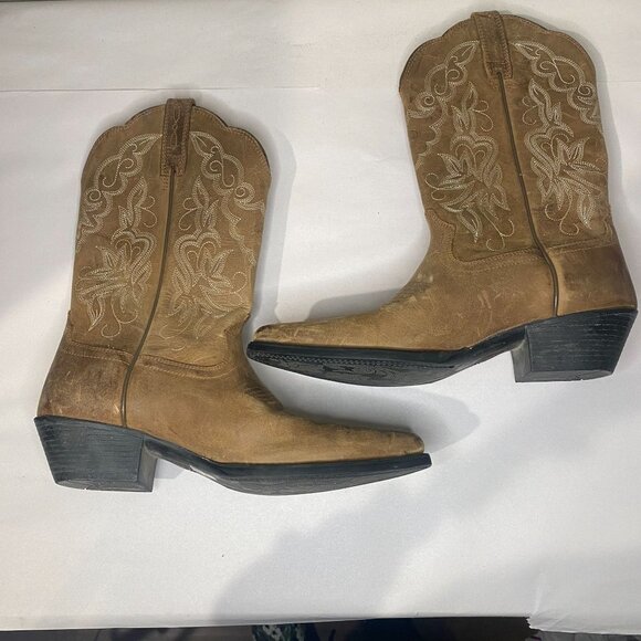 Ariat Leather Boots Heritage Western J Toe Sassy Brown - Picture 7 of 9